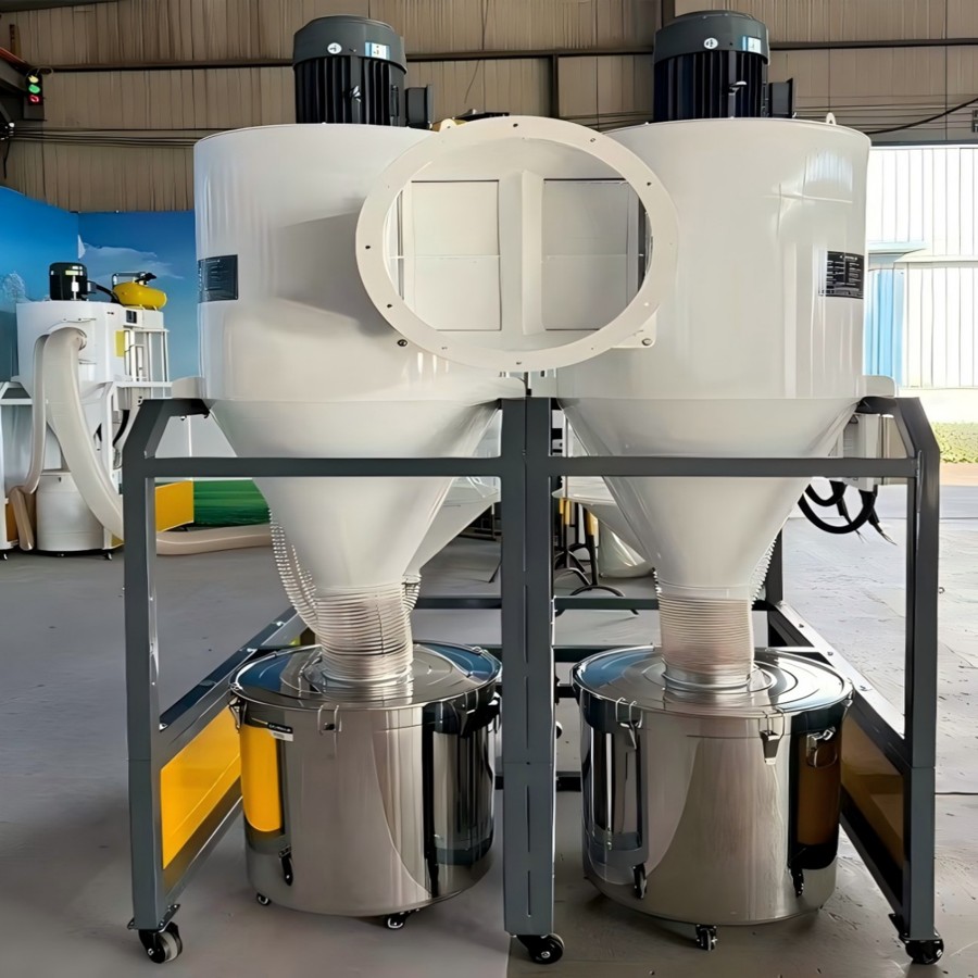 लकड़ी के मोटे प्रसंस्करण में लकड़ी के चिप्स इकट्ठा करने के लिए डबल-साइक्लोन लकड़ी धूल कलेक्टर इष्टतम समाधान क्यों है?